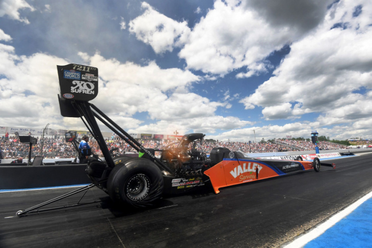nhra new england results, updated standings: how mike salinas shocked top fuel field ... again