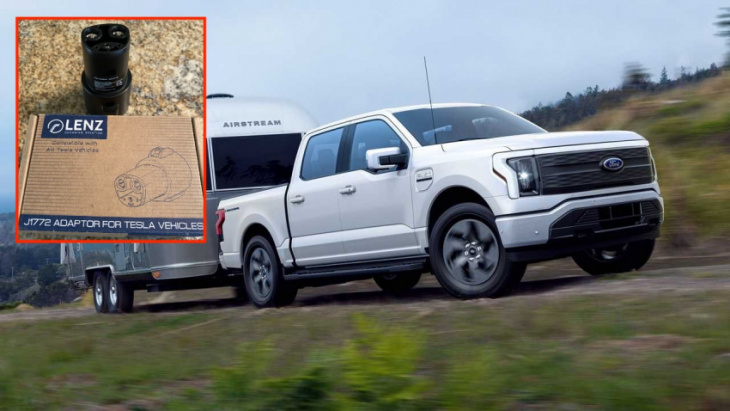 ford f-150 lightning comes with cheeky accessory that throws subtle shade at tesla