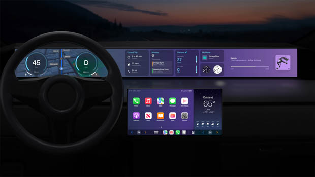 android, next-gen apple carplay to mirror on infotainment and digital driver’s displays by 2023