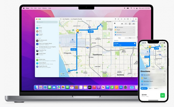 apple maps have now improved driving and navigation functions
