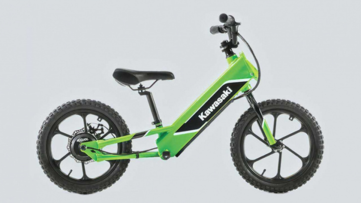 2023 kawasaki elektrode electric balance bike is here to get kids riding