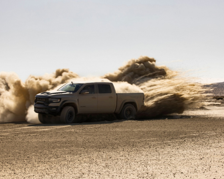 ram 1500 trx punches through dunes with new “sandblast edition”