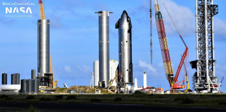 spacex preparing giant crane to assemble starship’s first florida launch tower