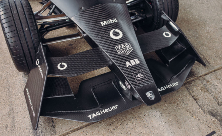 formula e gen3 car makes track debut with porsche