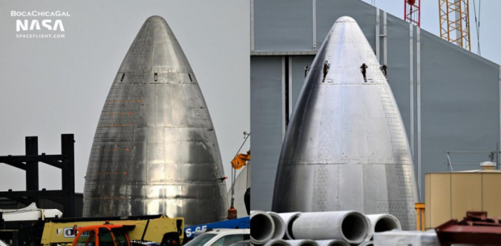 spacex rolls out starship tank prototype to test upgraded domes