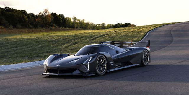 the cadillac project gtp hypercar is a gorgeous race car with an all-new v-8