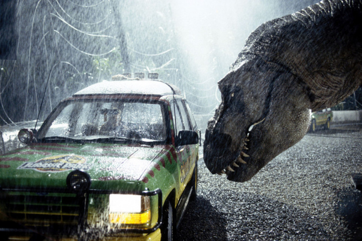 the most iconic ‘jurassic park’ vehicles, and one new ‘jurassic world dominion’ jeep