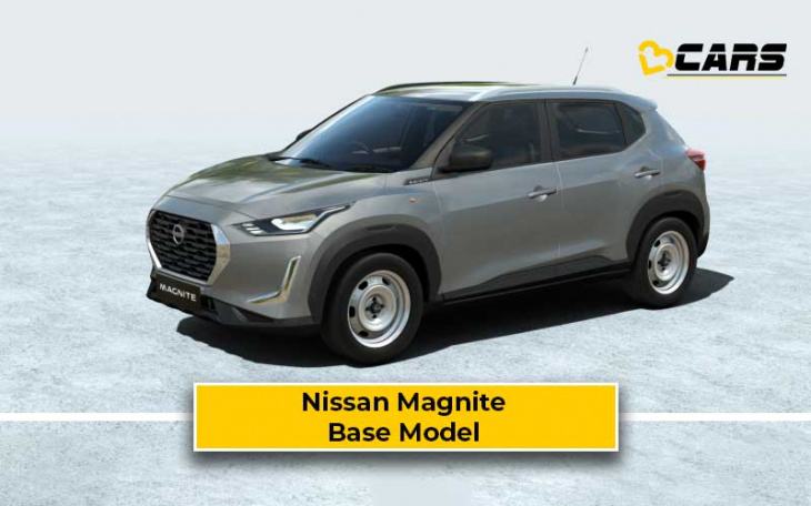 nissan magnite base model xe features, engine specs, dimensions and cost