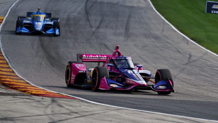 rossi tops herta in extended friday practice from road america