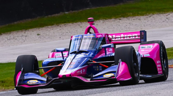 rossi tops first indycar practice at road america