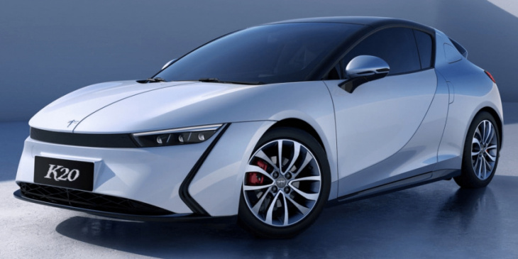 qiantu motor reveals slim electric car model
