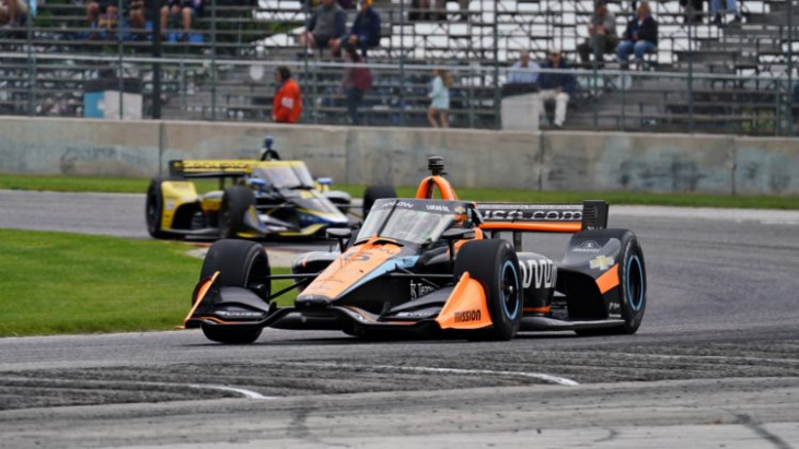 second road america practice topped by o’ward