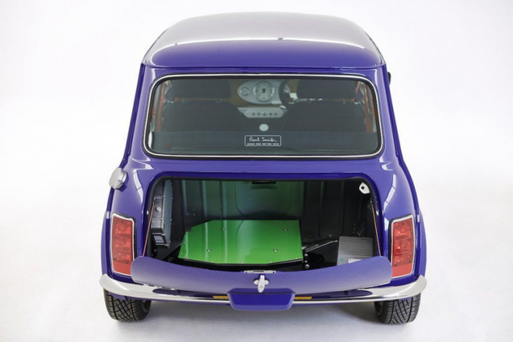 electric conversions: mini recharged ev electrifies famous 1998 paul smith edition
