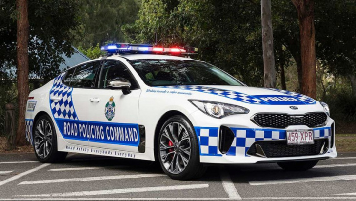 kia stinger out on bail: how the australian police are saving a modern icon from following the holden commodore ss and ford falcon xr8 into oblivion
