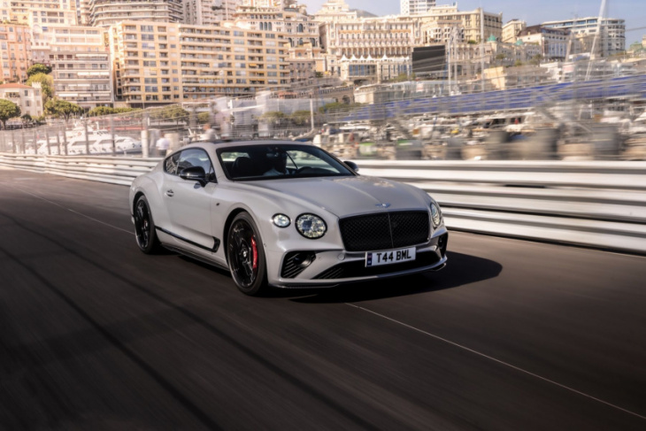 bentley adds black-out 's' trim to continental gt, gtc, and flying spur