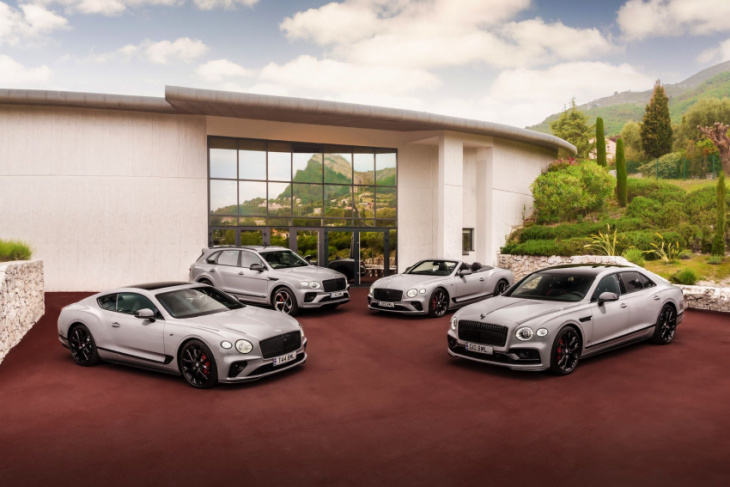 bentley adds black-out 's' trim to continental gt, gtc, and flying spur