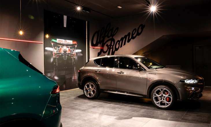 new alfa romeo flagship store in milan inaugurates new brand identity