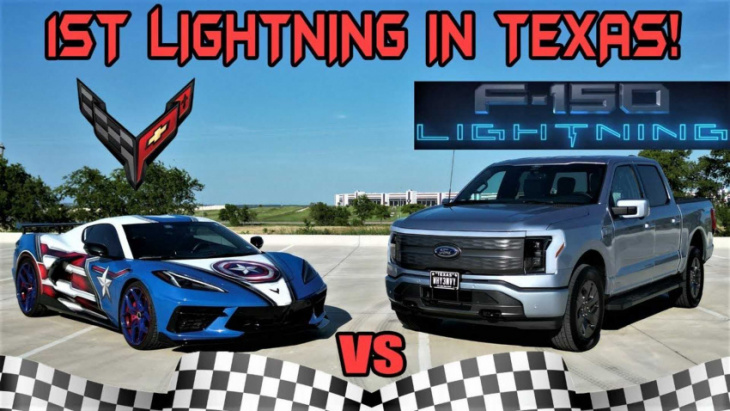 ford f-150 lightning drag race vs corvette c8: which will win?
