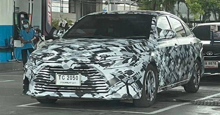2023 toyota vios drops more camo, could get 3-cylinder engines?