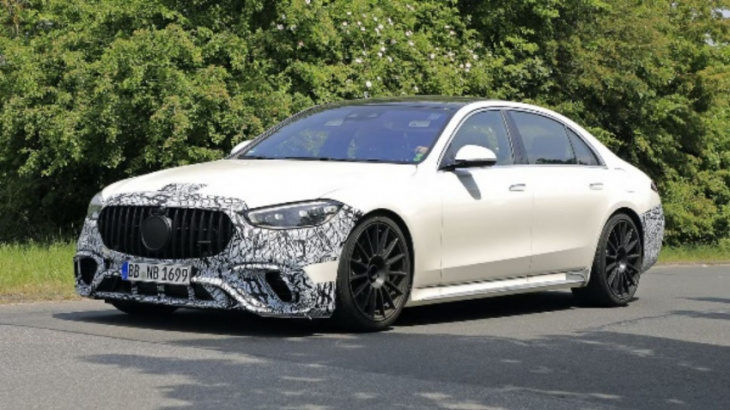 spied mercedes-amg s63 plug-in hybrid continues testing