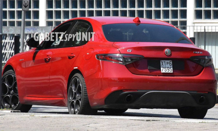 spied alfa romeo giulia front end hiding minor changes