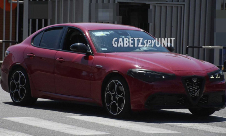 spied alfa romeo giulia front end hiding minor changes