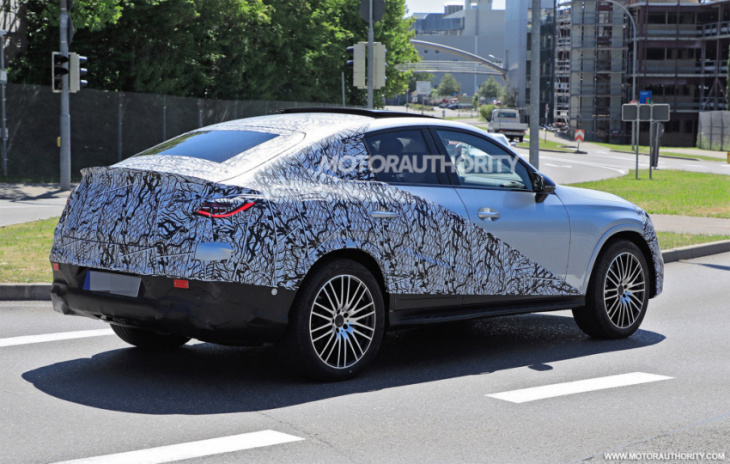 2024 mercedes-benz glc-class coupe spy shots: coupe-like crossover coming with lots of tech