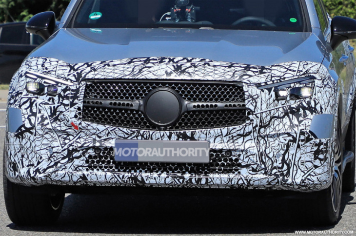 2024 mercedes-benz glc-class coupe spy shots: coupe-like crossover coming with lots of tech