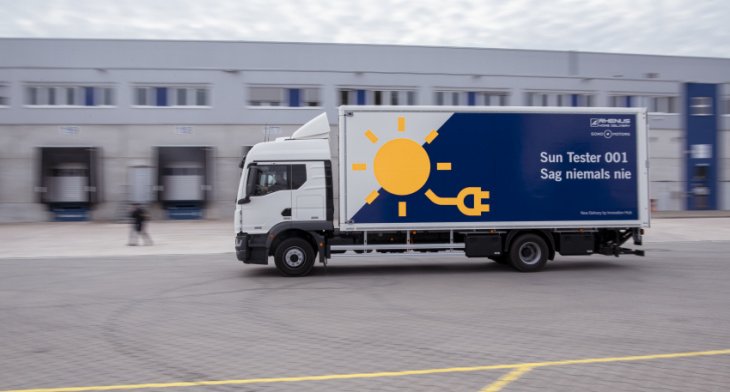sono motors cooperates with logistics provider rhenus to test solar technology