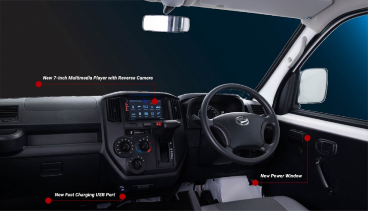 android, daihatsu gran max updated with convenience and safety features