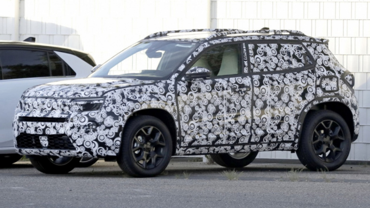 new baby jeep suv spotted testing