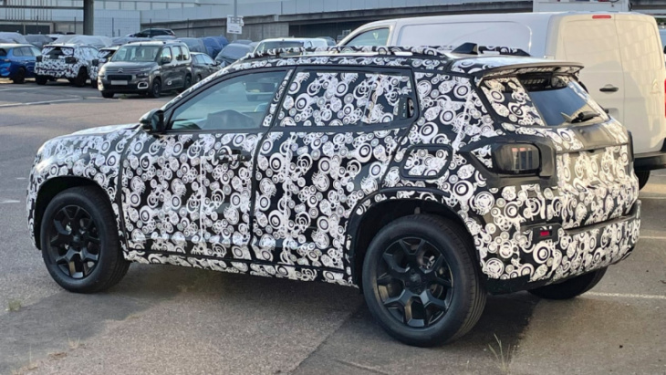 new baby jeep suv spotted testing
