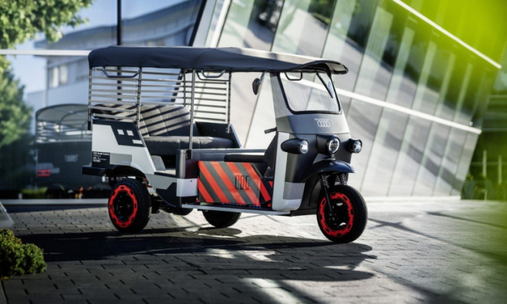 this rickshaw is powered by used audi e-tron batteries