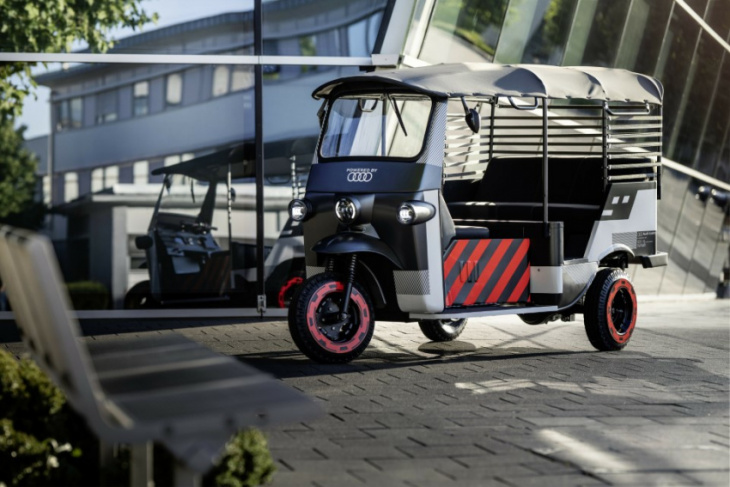 audi e-tron batteries find second life in indian e-rickshaws