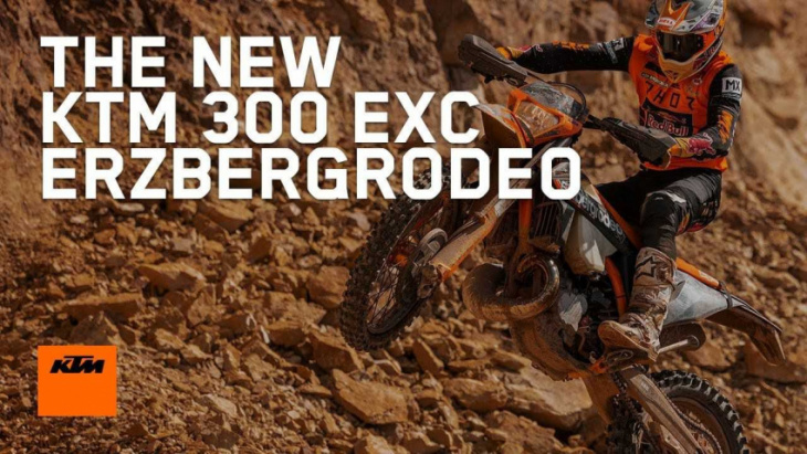 watch ktm’s brand new 2022 300 exc erzbergrodeo in action