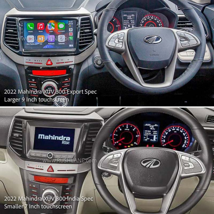 android, 2022 mahindra xuv300 gets new, bigger 9 inch touchscreen