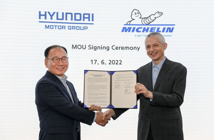 hyundai motor group and michelin join hands to develop next-gen tires for premium evs to foster clean mobility