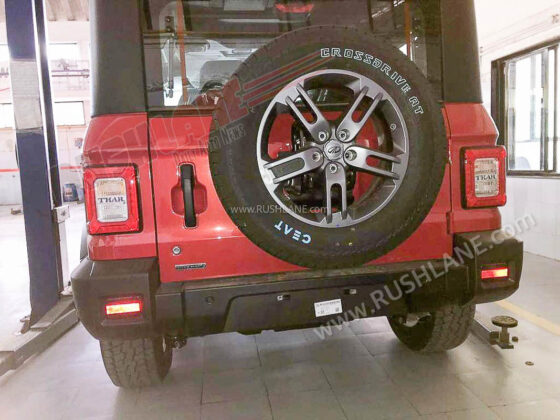 2022 mahindra thar features – one usb port deleted, black bumpers, ceat tyre