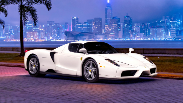 the one and only white ferrari enzo is up for auction