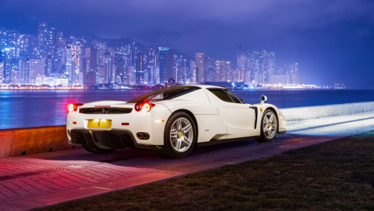 the one and only white ferrari enzo is up for auction