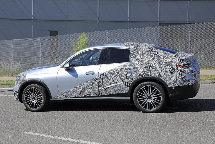 mercedes-benz glc coupe steps out