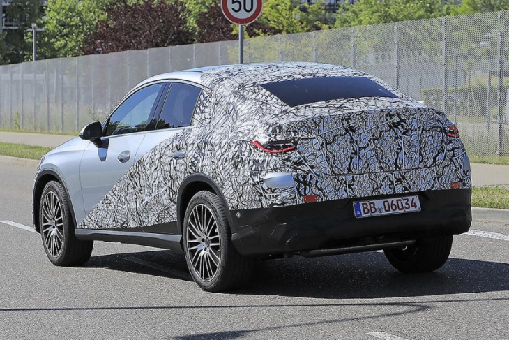 mercedes-benz glc coupe steps out