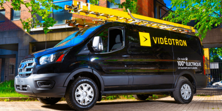 100 ford e-transit for videotron in canada