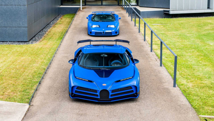 the first road-going bugatti centodieci is an eb110 tribute