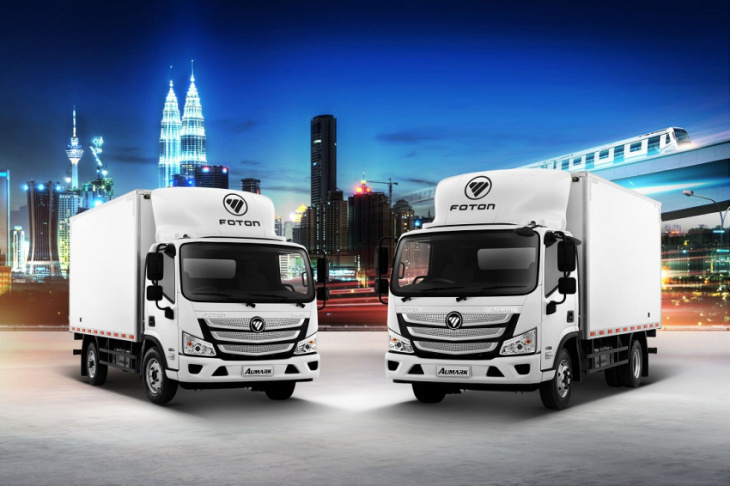 foton aumark s city flyer light duty truck launched in malaysia