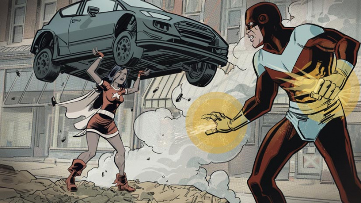 would insurance cover car damage from a superhero battle?