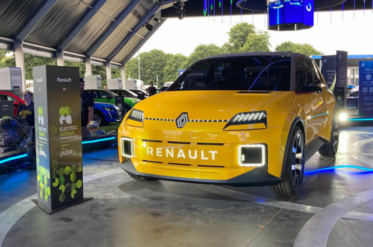 renault 5 shown in the metal at goodwood