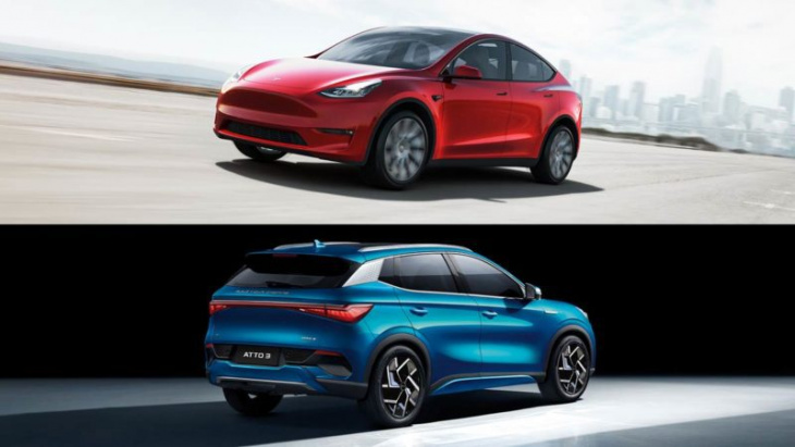 android, space and performance, or v2l and price: we compare tesla model y and byd atto 3