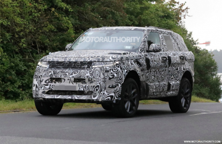 2024 land rover range rover sport svr spy shots and video: high-performance suv takes shape