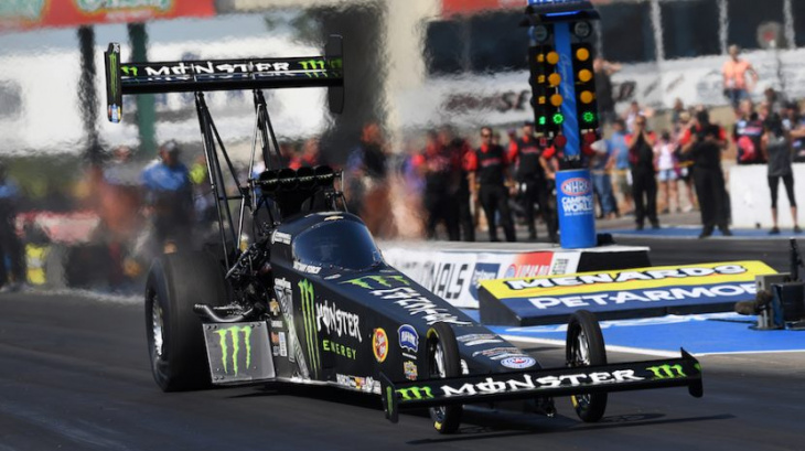 brittany force break track records in summit nationals qualifying